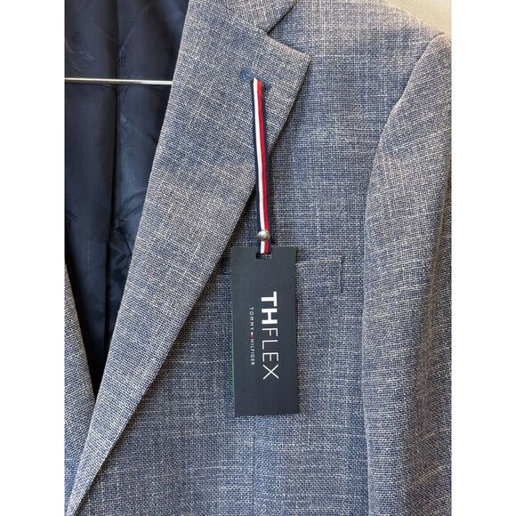 Tommy Hilfiger Conrad Men’s 38R Blue Modern Fit Textured Blazer NWT - Picture 5 of 10
